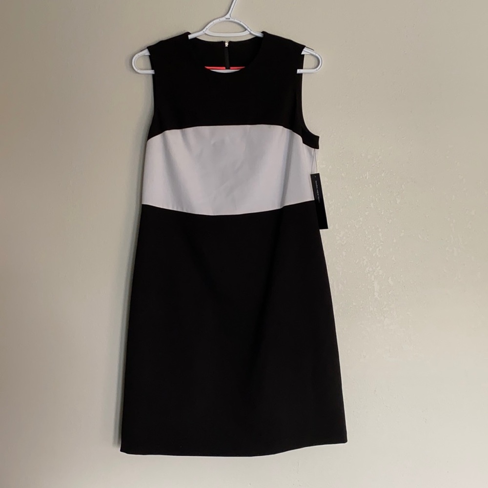 New AndrewMarc Colorblock Dress